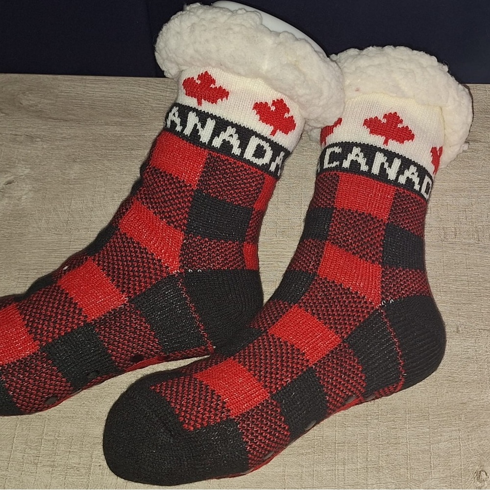 Womens Slipper Fuzzy Socks Non Slip Grips Winter Warm - Picture 8 of 8